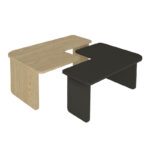 Τραπεζάκι σαλονιού σετ 2τμχ Lava Megapap χρώμα rota oak - ανθρακί 75x48,5x35,6εκ. - Image 7