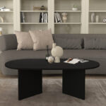 Τραπεζάκι σαλονιού Cortado Megapap χρώμα μαύρο 120x60x39,6εκ. - Image 2