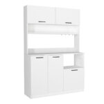 Έπιπλο κουζίνας Tuco 3 Megapap χρώμα λευκό 123,8x40x180εκ. - Image 6