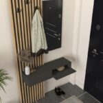 Έπιπλο εισόδου Elois Megapap χρώμα ανθρακί - sepet oak 96,6x26,8x195,5εκ. - Image 4