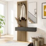 Έπιπλο εισόδου Elois Megapap χρώμα ανθρακί - sepet oak 96,6x26,8x195,5εκ. - Image 5