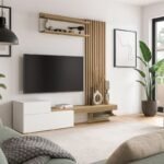 Σύνθεση τηλεόρασης Dumont Megapap χρώμα λευκό - sepet oak 180x36,8x200εκ. - Image 2