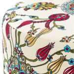 Σκαμπώ Rimini Megapap υφασμάτινο πολύχρωμο 65x65x40εκ. - Image 3