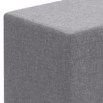 Σκαμπώ Linda Megapap υφασμάτινο χρώμα γκρι 40x40x40εκ. - Image 3