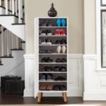 Ντουλάπι κουζίνας/μπάνιου - Παπουτσοθήκη Assiri Megapap χρώμα λευκό 50x38x135εκ. - Image 2