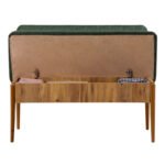 Καναπές διθέσιος - Παγκάκι Alden Megapap από μελαμίνη - ύφασμα χρώμα πράσινο 110x40x85εκ. - Image 3