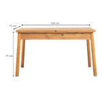 Τραπέζι Jemmy Megapap επεκτεινόμενο χρώμα atlantic pine 120/153x75x77εκ. - Image 6