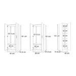 Ντουλάπα ρούχων Vivian Megapap πεντάφυλλη χρώμα καρυδί 200x51,8x181εκ. - Image 5