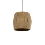 GLOBOSTAR® CONE 205-0057 Boho Κρεμαστό Φωτιστικό Οροφής με Ντουί 1 x E27 AC 220-240V IP20 - Μπεζ - M38 x Π38 x Υ34cm - Image 2