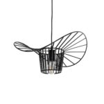 GLOBOSTAR® LUMINOVA 61462 Μοντέρνο Κρεμαστό Φωτιστικό Οροφής με Ντουί 1 x E27 AC 220-240V IP20 - Μαύρο - Μ40 x Π40 x Υ20cm - Image 2