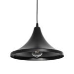 GLOBOSTAR® BELFRY 203-0078 Μοντέρνο Κρεμαστό Φωτιστικό Οροφής με Ντουί 1 x E27 AC 220-240V IP20 - Μαύρο - Μ29.5 x Π29.5 x Υ21cm - Image 2