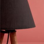 GLOBOSTAR® CAP 204-0068 Μοντέρνο Επιτραπέζιο Φωτιστικό Πορτατίφ με Ντουί 1 x E27 AC 220-240V IP20 - Καφέ & Μαύρο - Μ22 x Π22 x Υ33cm - Image 3