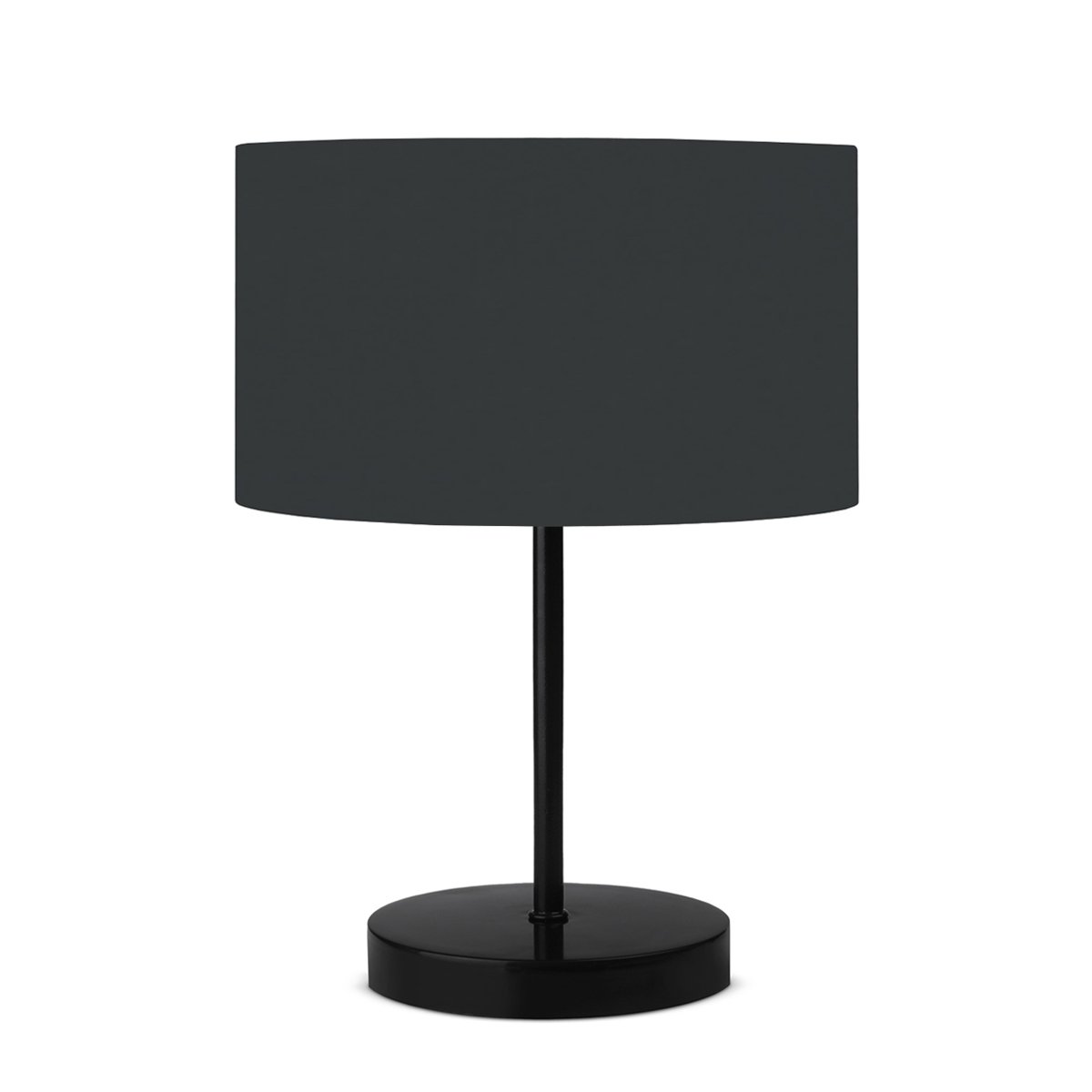 ayd_2847_0 GLOBOSTAR® LARA 204-0076 Μοντέρνο Επιτραπέζιο Φωτιστικό Πορτατίφ με Ντουί 1 x E27 AC 220-240V IP20 - Μαύρο - Μ24 x Π24 x Υ35cm - Image 1