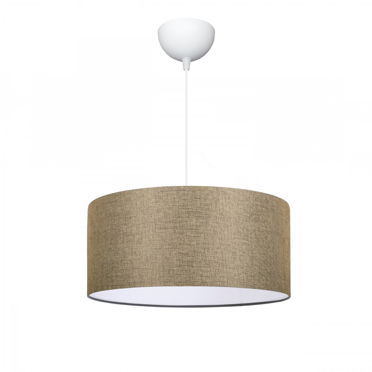 ayd_3091_0 GLOBOSTAR® LOFTY 204-0090 Μοντέρνο Κρεμαστό Φωτιστικό Οροφής με Ντουί 1 x E27 AC 220-240V IP20 - Μπεζ - Μ38 x Π38 x Υ26cm - Image 1