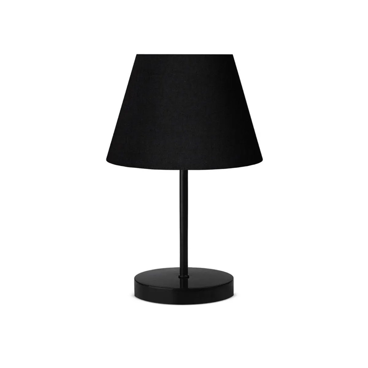 ayd_3156_0 GLOBOSTAR® LARA 204-0074 Μοντέρνο Επιτραπέζιο Φωτιστικό Πορτατίφ με Ντουί 1 x E27 AC 220-240V IP20 - Μαύρο - Μ22 x Π22 x Υ36cm - Image 1