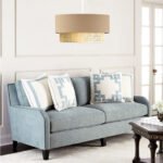 GLOBOSTAR® BIGGIE 204-0096 Μοντέρνο Κρεμαστό Φωτιστικό Οροφής με Ντουί 1 x E27 AC 220-240V IP20 - Μπεζ - Μ30 x Π30 x Υ16cm - Image 3