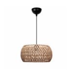 GLOBOSTAR® DARIO 204-0168 Boho Κρεμαστό Φωτιστικό Οροφής με Ντουί 1 x E27 AC 220-240V IP20 - Καφέ - Μ30 x Π30 x Υ15cm - Image 2