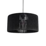 GLOBOSTAR® KYCLOS 203-0048 Boho Κρεμαστό Φωτιστικό Οροφής με Ντουί 1 x E27 AC 220-240V IP20 - Μαύρο - M40 x Π40 x Υ25.5cm - Image 2