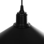 GLOBOSTAR® FERRO 203-0084 Μοντέρνο Κρεμαστό Φωτιστικό Οροφής με Ντουί 1 x E27 AC 220-240V IP20 - Μαύρο - Μ30 x Π30 x Υ15cm - Image 9