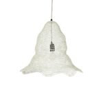 GLOBOSTAR® KENTUCKY 01889 Vintage Κρεμαστό Φωτιστικό Οροφής με Ντουί 1 x E27 AC 220-240V IP20 - Λευκό - Μ50 x Π50 x Υ48cm - Image 2