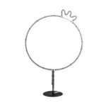 GLOBOSTAR® XMAS-CROWN-SMALL Χριστουγεννιάτικο Διακοσμητικό Φωτιστικό LED 15,6W 624lm 360° AC 220-240V Αδιάβροχο IP65 Θερμό Λευκό 2700K - Μαύρο & Διάφανο - M73 x Π25 x Υ106cm - 2 Χρόνια Εγγύηση - Image 2