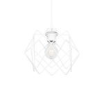 GLOBOSTAR® VORTEX 203-0001 Μοντέρνο Κρεμαστό Φωτιστικό Οροφής με Ντουί 1 x E27 AC 220-240V IP20 - Λευκό - Μ23.5 x Π23.5 x Υ20cm - Image 2