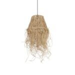 GLOBOSTAR® HERBE 205-0073 Boho Κρεμαστό Φωτιστικό Οροφής με Ντουί 1 x E27 AC 220-240V IP20 - Μπεζ - M30 x Π30 x Υ40cm - Image 2