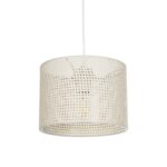 GLOBOSTAR® CLAIRIE 203-0134 Μοντέρνο Κρεμαστό Φωτιστικό Οροφής με Ντουί 1 x E27 AC 220-240V IP20 - Μπεζ - Μ22 x Π22 x Υ18cm - Image 2