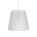 GLOBOSTAR® CONEY 203-0069 Μοντέρνο Κρεμαστό Φωτιστικό Οροφής με Ντουί 1 x E27 AC 220-240V IP20 - Λευκό - Μ26 x Π26 x Υ25cm - Image 2