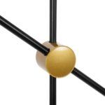 GLOBOSTAR® JOLIET 999-0044 Μοντέρνο Φωτιστικό Οροφής με Ντουί 4 x G9 AC 220-240V IP20 - Μαύρο & Χρυσό - Μ93 x Π20 x Υ106cm - Image 8