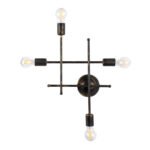 GLOBOSTAR® PIPING 00663 Vintage Φωτιστικό Τοίχου - Απλίκα με Ντουί 4 x E27 AC 220-240V IP20 - Μπρούτζινο - Μ40 x Π9 x Υ52cm - Image 2