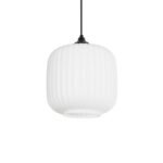 GLOBOSTAR® MELONI 206-0015 Μοντέρνο Κρεμαστό Φωτιστικό Οροφής με Ντουί 1 x E27 AC 220-240V IP20 - Λευκό - Μ20 x Π20 x Υ24cm - Image 2