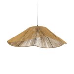 GLOBOSTAR® COURBE 205-0039 Boho Κρεμαστό Φωτιστικό Οροφής με Ντουί 1 x E27 AC 220-240V IP20 - Μπεζ - M62 x Π62 x Υ22cm - Image 2