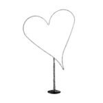 GLOBOSTAR® XMAS-HEART Χριστουγεννιάτικο Διακοσμητικό Φωτιστικό LED 19,5W 780lm 360° AC 220-240V Αδιάβροχο IP65 Θερμό Λευκό 2700K  - Μαύρο & Διάφανο - M100 x Π25 x Υ157cm - 2 Χρόνια Εγγύηση - Image 2