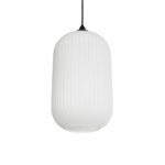 GLOBOSTAR® MELONI 206-0019 Μοντέρνο Κρεμαστό Φωτιστικό Οροφής με Ντουί 1 x E27 AC 220-240V IP20 - Λευκό - Μ20 x Π20 x Υ38cm - Image 2