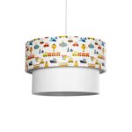 GLOBOSTAR® TRAIN 204-0009 Παιδικό Κρεμαστό Φωτιστικό Οροφής με Ντουί 1 x E27 AC 220-240V IP20 - Πολύχρωμο - Μ30 x Π30 x Υ24cm - Image 2