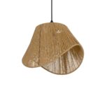 GLOBOSTAR® ELDA 205-0032 Boho Κρεμαστό Φωτιστικό Οροφής με Ντουί 1 x E27 AC 220-240V IP20 - Μπεζ - M32 x Π21 x Υ24cm - Image 2