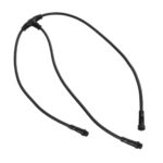 GLOBOSTAR® CONNECTOR 60957 5 Pin Καλώδιο/Επέκταση Τ 1 Μέτρου με Είσοδο 1 x Αρσενικό Βύσμα & Έξοδο 2 x Θηλυκά Βύσματα Αδιάβροχο IP68 - Μαύρο - Μ100 x Π2.5 x Υ2.5cm - Image 2