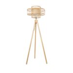 GLOBOSTAR® POPPY 01989 Boho Επιδαπέδιο Φωτιστικό με Ντουί 1 x E27 AC 220-240V IP20 - Μπεζ - Μ58 x Π58 x Υ149cm - Image 2