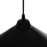 GLOBOSTAR® FONTE 203-0080 Μοντέρνο Κρεμαστό Φωτιστικό Οροφής με Ντουί 1 x E27 AC 220-240V IP20 - Μαύρο - Μ25.5 x Π25.5 x Υ10cm - Image 9