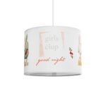 GLOBOSTAR® GIRLSCLUB 204-0010 Παιδικό Κρεμαστό Φωτιστικό Οροφής με Ντουί 1 x E27 AC 220-240V IP20 - Πολύχρωμο - Μ28 x Π28 x Υ24cm - Image 2