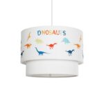 GLOBOSTAR® DINO 204-0006 Παιδικό Κρεμαστό Φωτιστικό Οροφής με Ντουί 1 x E27 AC 220-240V IP20 - Πολύχρωμο - Μ30 x Π30 x Υ24cm - Image 2