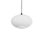 GLOBOSTAR® PERA 206-0011 Μοντέρνο Κρεμαστό Φωτιστικό Οροφής με Ντουί 1 x E27 AC 220-240V IP20 - Λευκό - Μ30 x Π30 x Υ22cm - Image 2