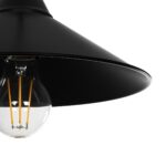 GLOBOSTAR® FONTE 203-0080 Μοντέρνο Κρεμαστό Φωτιστικό Οροφής με Ντουί 1 x E27 AC 220-240V IP20 - Μαύρο - Μ25.5 x Π25.5 x Υ10cm - Image 8