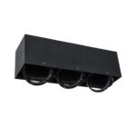 GLOBOSTAR® MAGMA 60628 Μοντέρνο Φωτιστικό Οροφής με Ντουί 3 x GU10 AC 220-240V IP20 - Μαύρο - Μ45 x Π15 x Υ13cm - Image 2