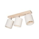 GLOBOSTAR® CUP 203-0058 Vintage Φωτιστικό Οροφής με Ντουί 3 x E27 AC 220-240V IP20 - Λευκό & Μπεζ - Μ60 x Π14 x Υ26cm - Image 2