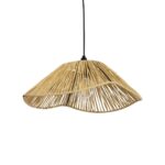 GLOBOSTAR® CHAPEAU 205-0028 Boho Κρεμαστό Φωτιστικό Οροφής με Ντουί 1 x E27 AC 220-240V IP20 - Μπεζ - M41 x Π41 x Υ17cm - Image 2