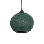 GLOBOSTAR® SOLEI 205-0015 Boho Κρεμαστό Φωτιστικό Οροφής με Ντουί 1 x E27 AC 220-240V IP20 - Πράσινο - M20 x Π20 x Υ25cm - Image 2