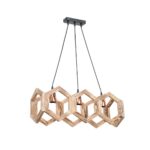 GLOBOSTAR® DRURI 203-0256 Vintage Κρεμαστό Φωτιστικό Οροφής με Ντουί 3 x E27 AC 220-240V IP20 - Μπεζ - Μ62 x Π19.5 x Υ24cm - Image 2