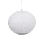 GLOBOSTAR® SOLEI 205-0007 Boho Κρεμαστό Φωτιστικό Οροφής με Ντουί 1 x E27 AC 220-240V IP20 - Λευκό - M40 x Π40 x Υ36cm - Image 2